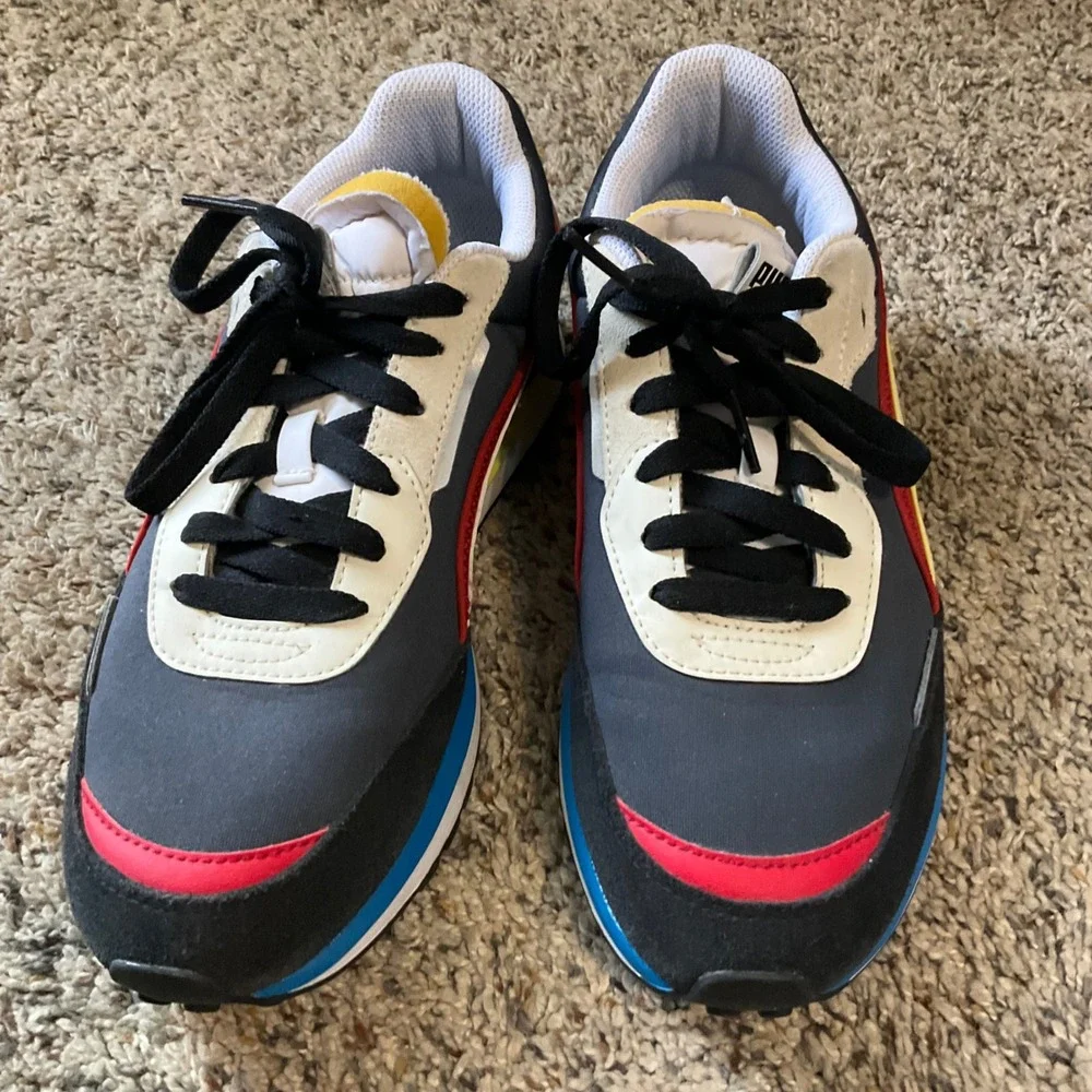 Puma Future Rider Sneakers Youth 6.5C Multi-Color Retro Colorblock